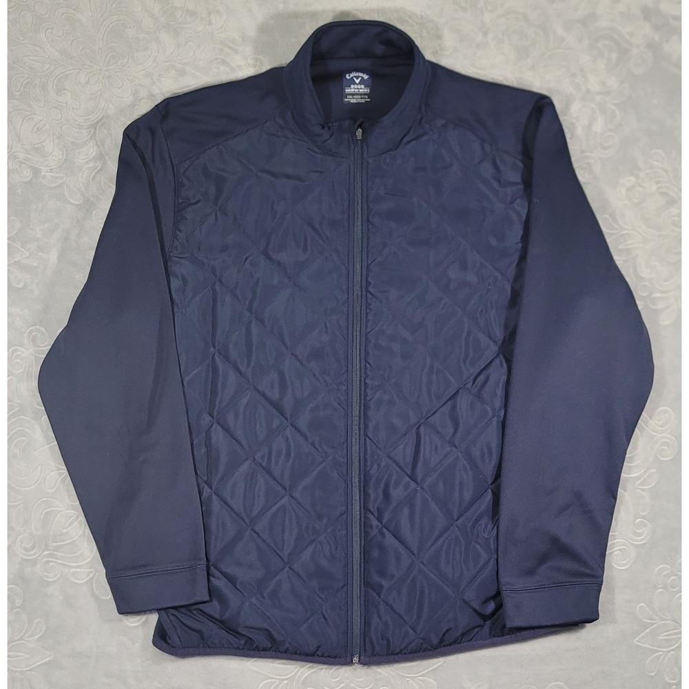 Callaway‎ Weather Series Dark Blue Full Zip Fleece Lined Performance Coat Sz XXL